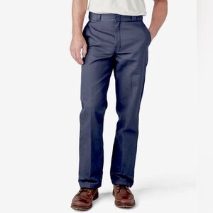 Dickies Pants Mens 42/32 Gray Easy Care Stain Release Finish‎ Flat Front New